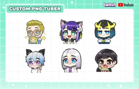 I will design a custom pngtuber character model for streaming