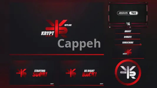 I will design a professional twitch overlay stream package and more