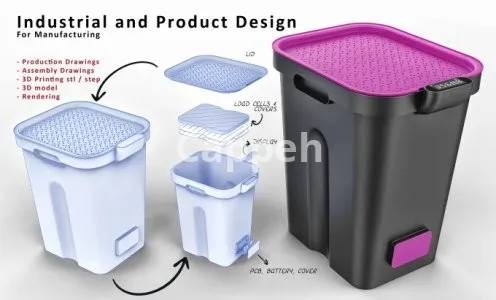 I will provide industrial and product design ready for manufacturing