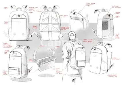 I will make a backpack, or any kind of bags design for you