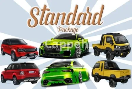 I will do realistic car design render and wrap in specific theme