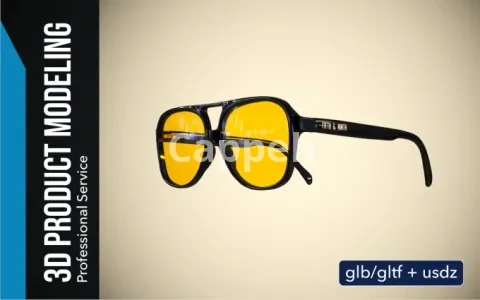 I will provide glb, gltf and usdz models for website