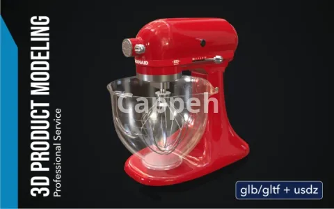 I will provide glb, gltf and usdz models for website