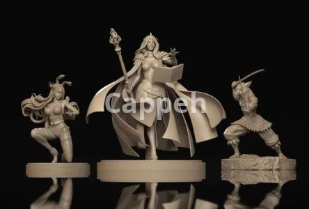 I will sculpting for 3d print ready file of toys, statue, figurine, actions figure