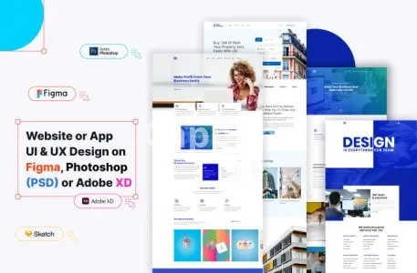 I will design photoshop or PSD web template, figma website design