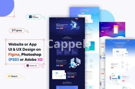 I will design photoshop or PSD web template, figma website design