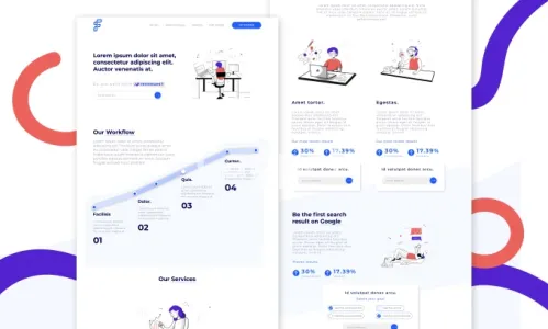 I will make a modern, clean and responsive website design
