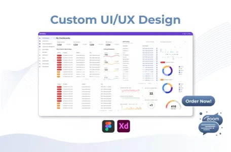 I will do mob app website and dashboard ui ux design in figma, xd