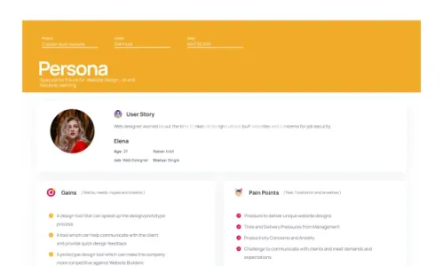 I will create customer journey map, user persona or story boarding