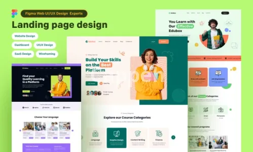 I will do modern website UI UX and landing page design in figma