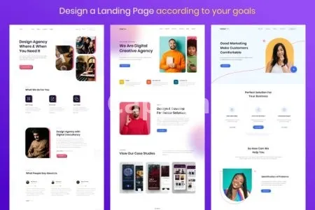 I will do modern eye catching landing page UI UX design
