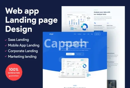 I will design modern responsive landing page for your business in figma