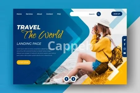 I will do professional and modern landing page design