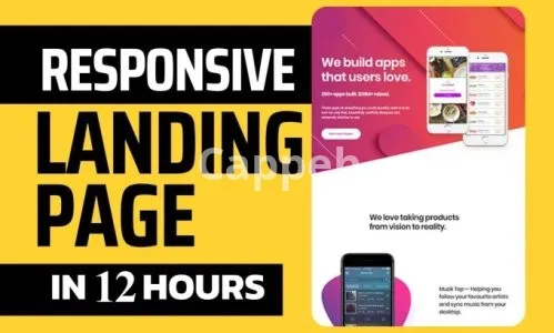 I will design responsive landing page and wordpress website with elementor pro