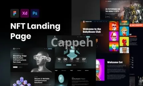 I will design modern nft professional landing page