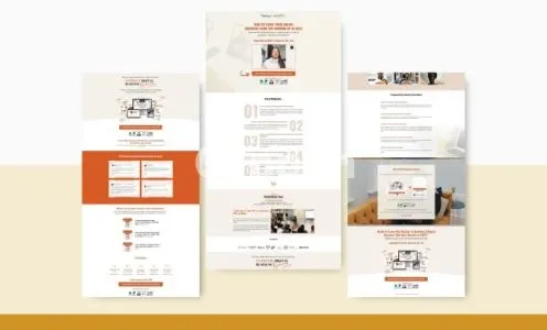 I will design your kajabi website landing page checkout page membership site