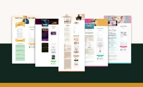 I will design your kajabi website landing page checkout page membership site