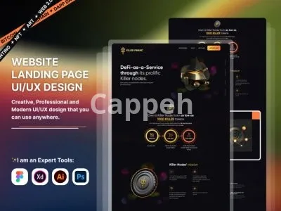I will do xd, figma and PSD template, prototype, crypto website and landing page