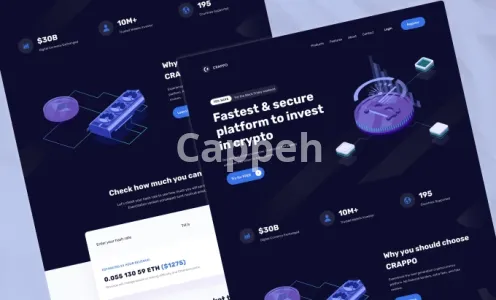 I will create crypto website or landing page, token, memecoin or web3 site