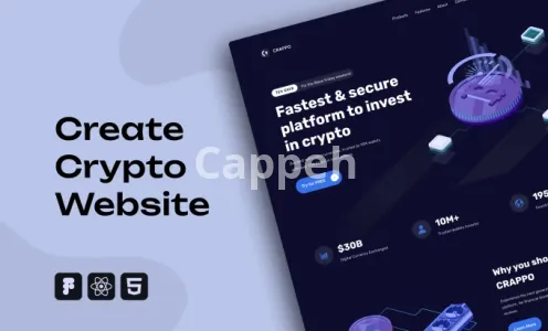 I will create crypto website or landing page, token, memecoin or web3 site