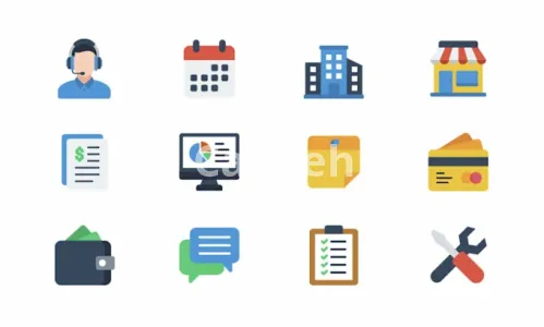 I will design custom flat icon set for website and app in 24 hours