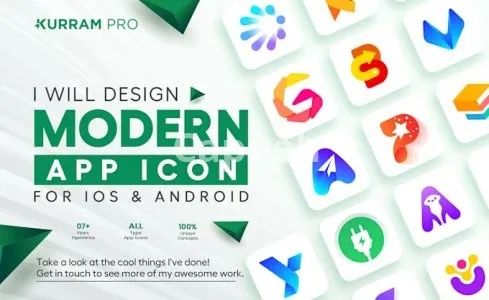 I will modern app icon logo for ios and android