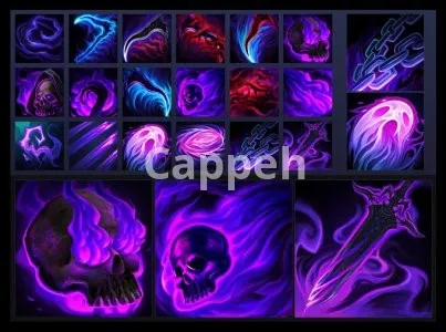 I will hand paint skill and item icons for your game