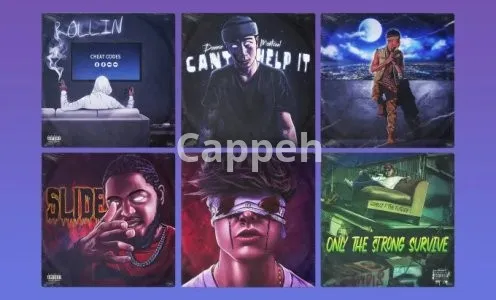 I will draw your super detailed cartoon album cover art