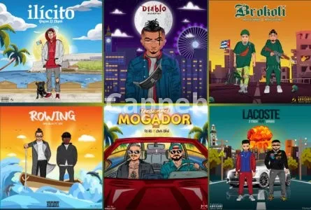 I will create a cartoon cover art spotify artwork based on ur idea