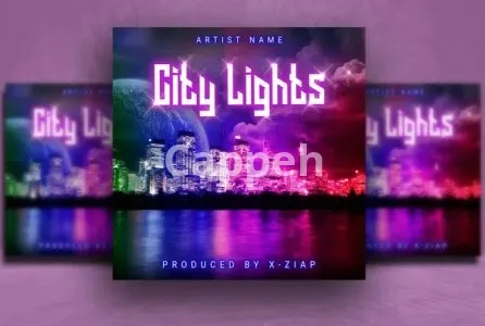 I will design your album cover art or music artwork, neon cover