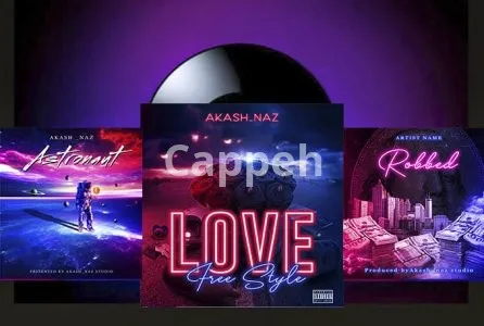 I will design your album cover art or music artwork, neon cover