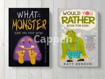 I will design a kids book cover or a minimalist one