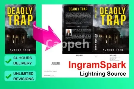 I will convert ebook cover to ingramspark lightning source cover