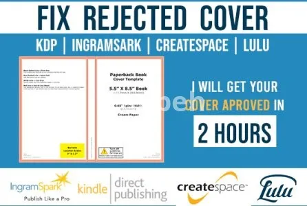 I will fix, edit, resize, format rejected book cover for KDP, ingram spark, lulu