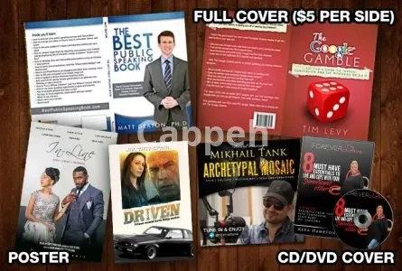 I will do a book covers, movie posters or flyers for you