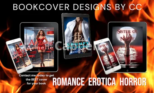I will create a professional book cover for horror romance or erotica