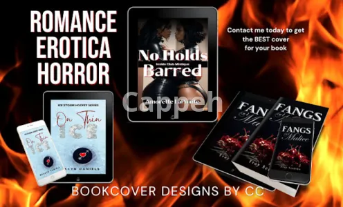 I will create a professional book cover for horror romance or erotica