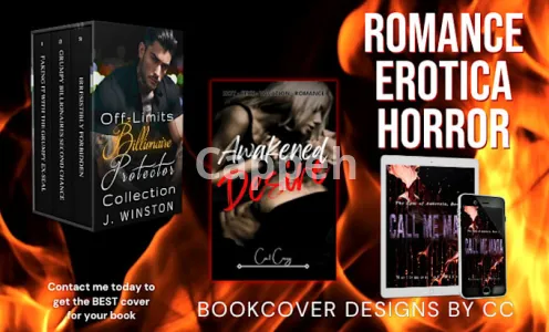 I will create a professional book cover for horror romance or erotica