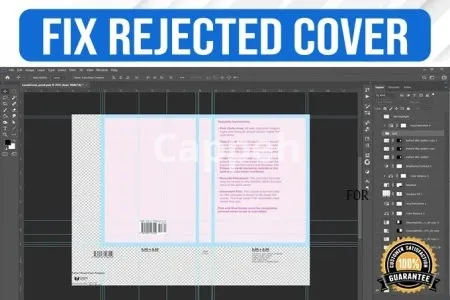 I will fix format or resize book cover for amazon ingram spark createspace lulu