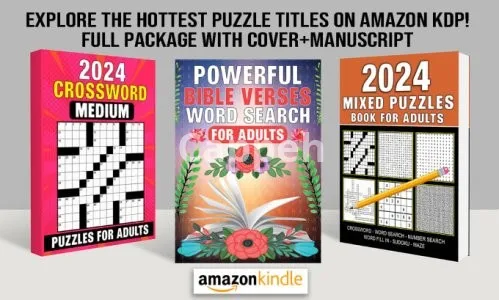 I will create activity puzzle book for amazon KDP word search crossword sudoku and more