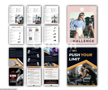 I will create your health and fitness ebook, pdf lead magnet design in canva