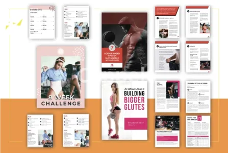 I will create your health and fitness ebook, pdf lead magnet design in canva