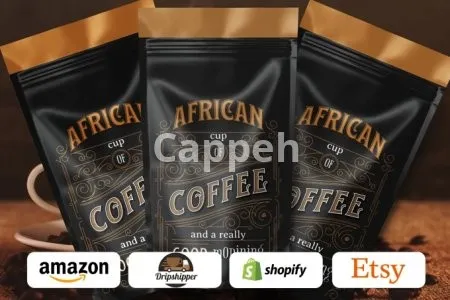 I will design premium coffee labels, pouch, bags, product packaging