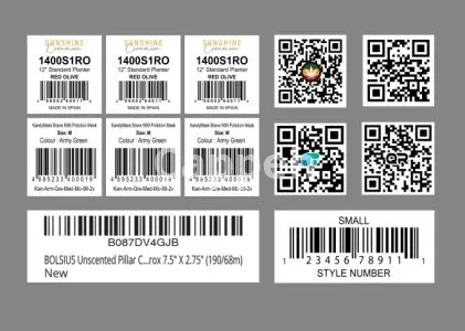 I will create qr code barcode label tags sticker in 1 hour