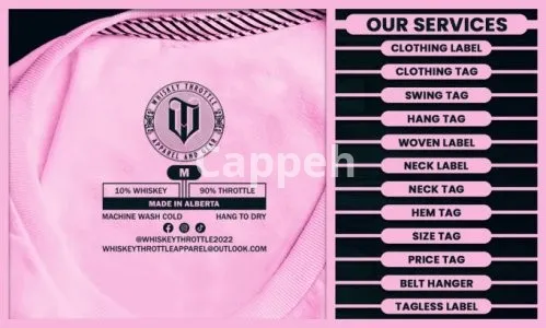 I will design premium custom clothing labels, neck labels, shirt tags, and hang tags