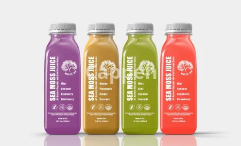 I will design juice label, water bottle label, energy drink, can and beverage label