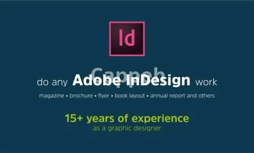 I will do any adobe indesign work