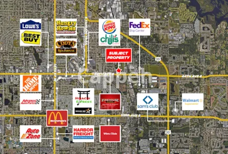 I will design and redesign retail trade aerial map for offering memorandum brochure