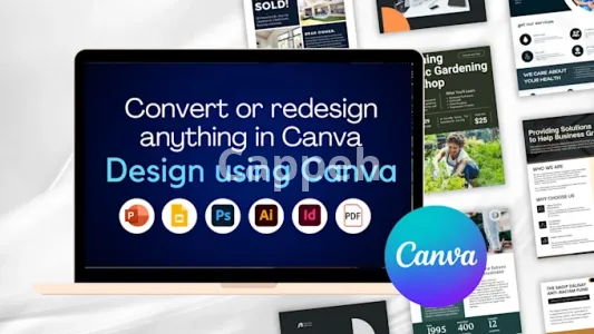 I will use canva to convert and design anything