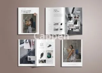 I will design pro, minimal product catalog, magazine
